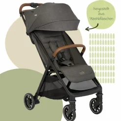 Reisebuggy & Sportwagen Pact Pro bis 22 kg belastbar mit Liegeposition nur 6,3 kg leicht inkl. Transporttasche, Adapter & Regenschutz - Cycle - Shell Grey