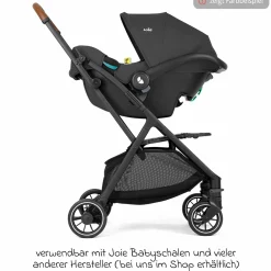 Reisebuggy & Sportwagen Pact Pro bis 22 kg belastbar mit Liegeposition nur 6,3 kg leicht inkl. Transporttasche, Adapter & Regenschutz - Pebble - Kollektion 2025
