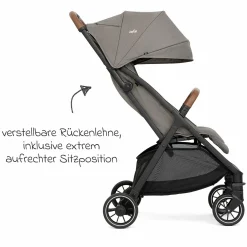 Reisebuggy & Sportwagen Pact Pro bis 22 kg belastbar mit Liegeposition nur 6,3 kg leicht inkl. Transporttasche, Adapter & Regenschutz - Pebble - Kollektion 2025
