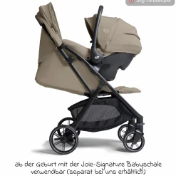 Reisebuggy & Sportwagen Parcel LX bis 22 kg belastbar nur 7,7 kg leicht mit Liegefunktion inkl. Regenschutz, Adapter & Transporttasche - Signature - Ebony
