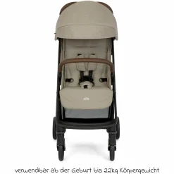Reisebuggy & Sportwagen Pact Pro bis 22 kg belastbar mit Liegeposition nur 6,3 kg leicht inkl. Transporttasche, Adapter & Regenschutz - Oak - Kollektion 2025