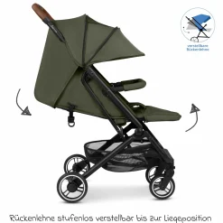 Reisebuggy & Sportwagen S One bis 22 kg mit Liegeposition nur 6,9 kg leicht - Pure - Wheat