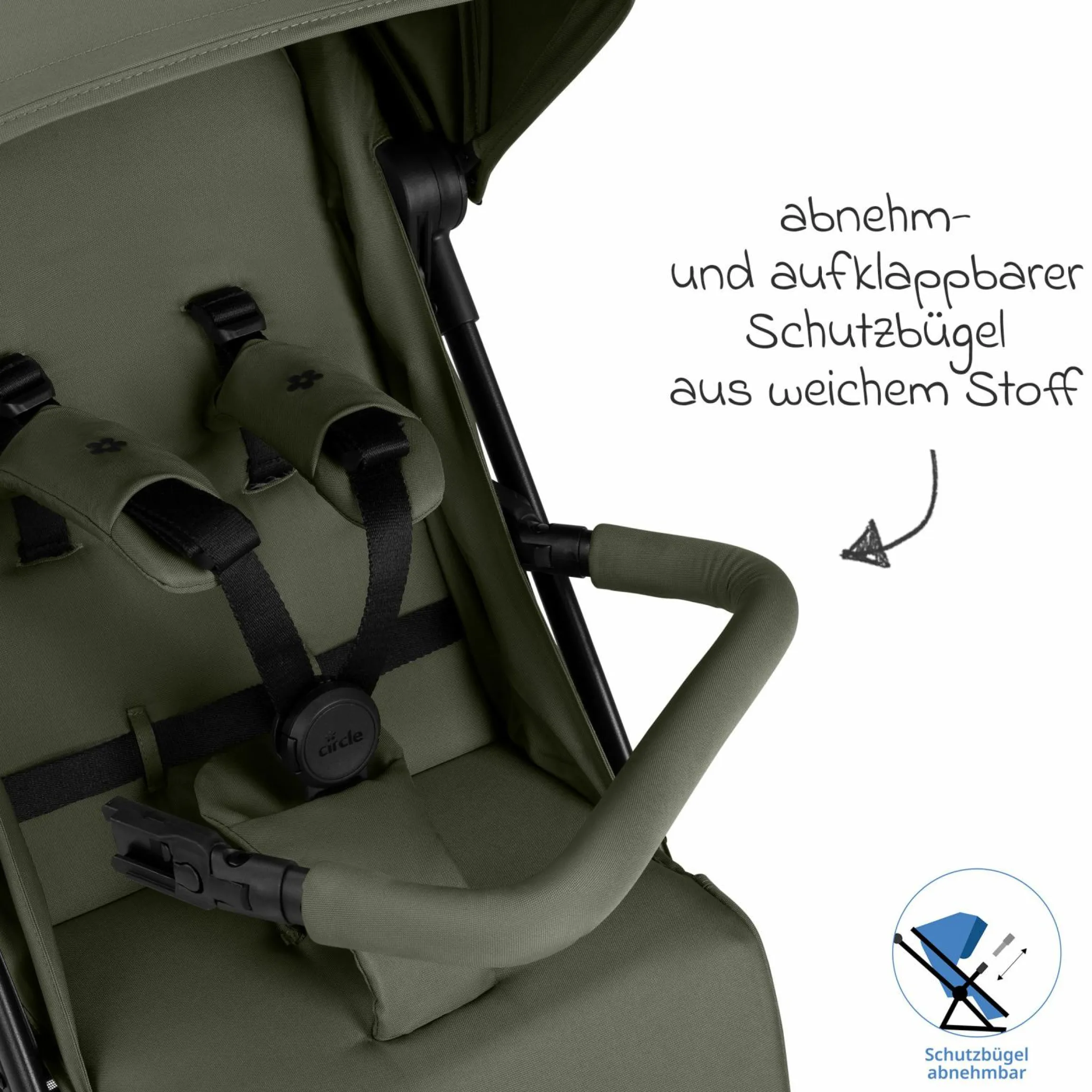 Reisebuggy & Sportwagen S One bis 22 kg mit Liegeposition nur 6,9 kg leicht - Pure - Wheat