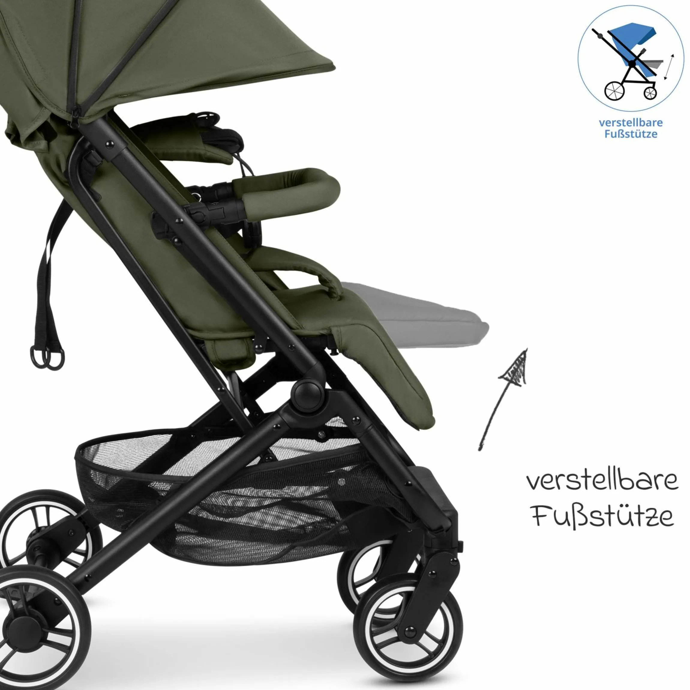 Reisebuggy & Sportwagen S One bis 22 kg mit Liegeposition nur 6,9 kg leicht - Pure - Wheat