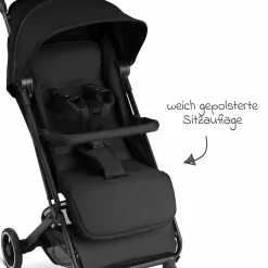 Reisebuggy & Sportwagen S One bis 22 kg mit Liegeposition nur 6,9 kg leicht - Black