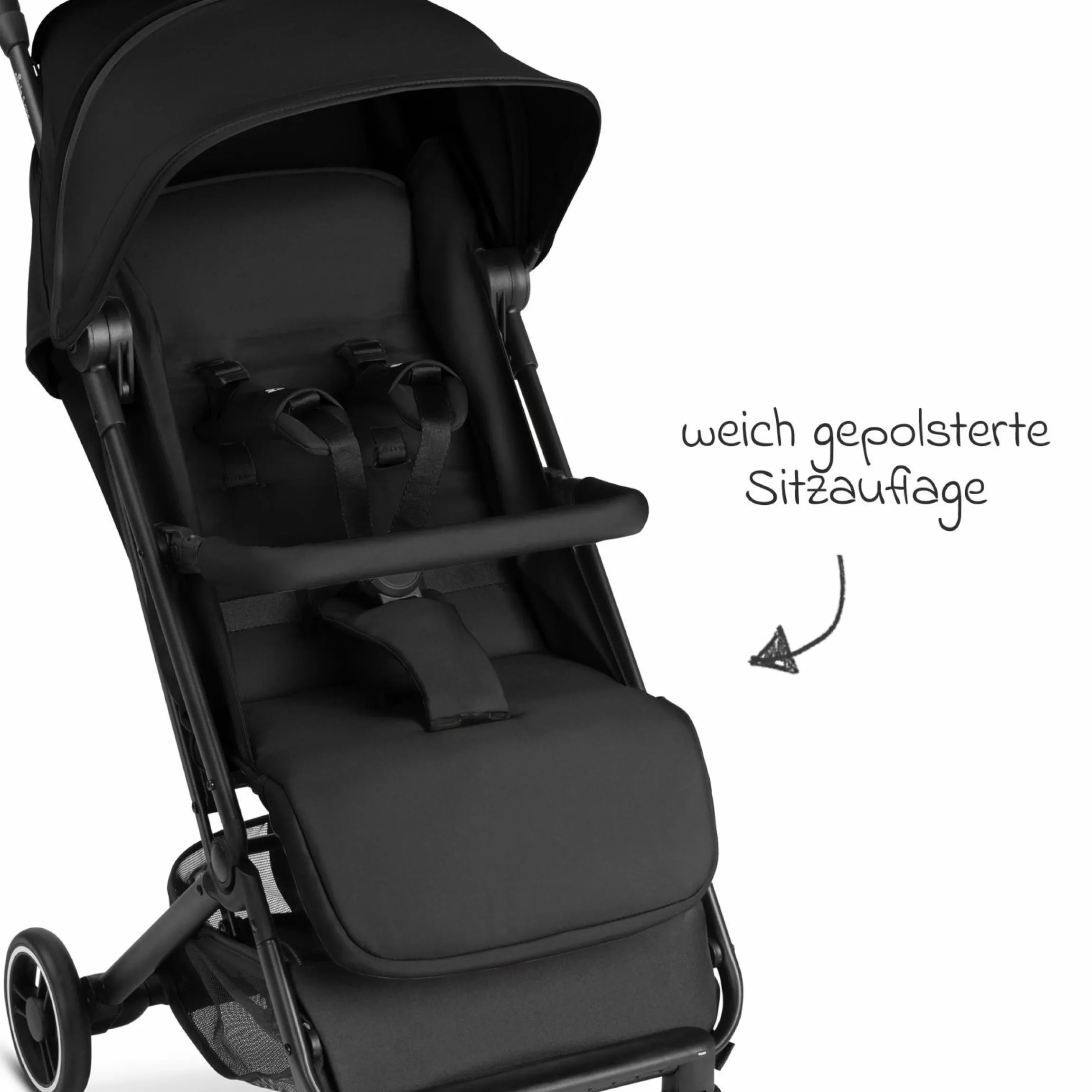 Reisebuggy & Sportwagen S One bis 22 kg mit Liegeposition nur 6,9 kg leicht - Black
