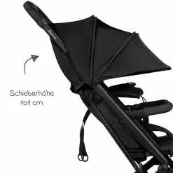 Reisebuggy & Sportwagen S One bis 22 kg mit Liegeposition nur 6,9 kg leicht - Black