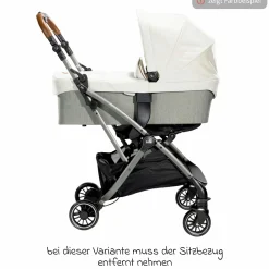 Reisebuggy & Sportwagen Tourist bis 15 kg belastbar nur 6,6 kg leicht mit Liegefunktion inkl. Regenschutz, Adapter, Tragegurt & Tragetasche - Signature - Carbon