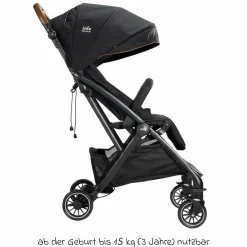 Reisebuggy & Sportwagen Tourist bis 15 kg belastbar nur 6,6 kg leicht mit Liegefunktion inkl. Regenschutz, Adapter, Tragegurt & Tragetasche - Signature - Eclipse