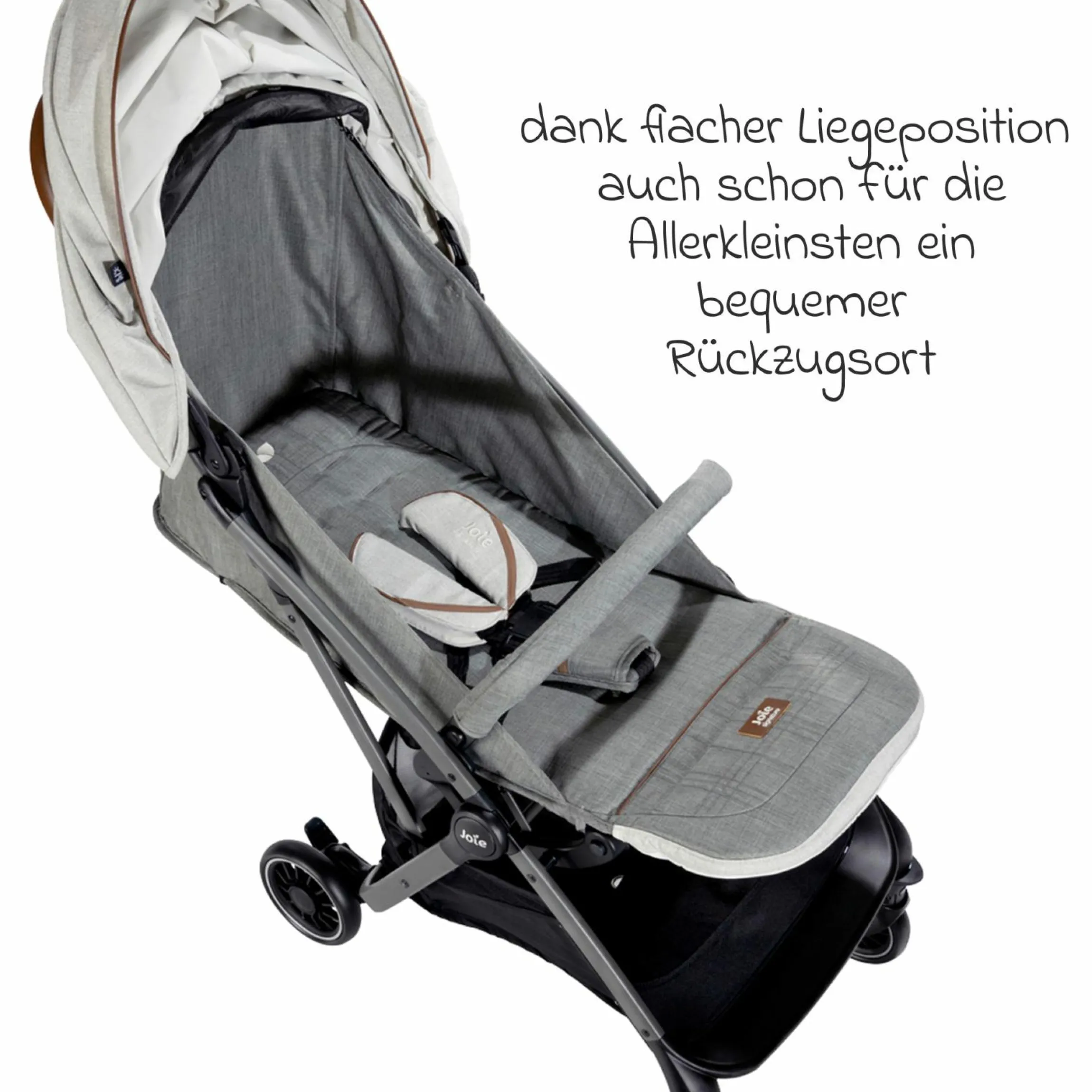 Reisebuggy & Sportwagen Tourist bis 15 kg belastbar nur 6,6 kg leicht mit Liegefunktion inkl. Regenschutz, Adapter, Tragegurt & Tragetasche - Signature - Oyster