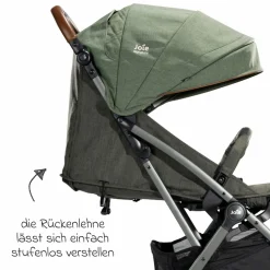 Reisebuggy & Sportwagen Tourist bis 15 kg belastbar nur 6,6 kg leicht mit Liegefunktion inkl. Regenschutz, Adapter, Tragegurt & Tragetasche - Signature - Pine