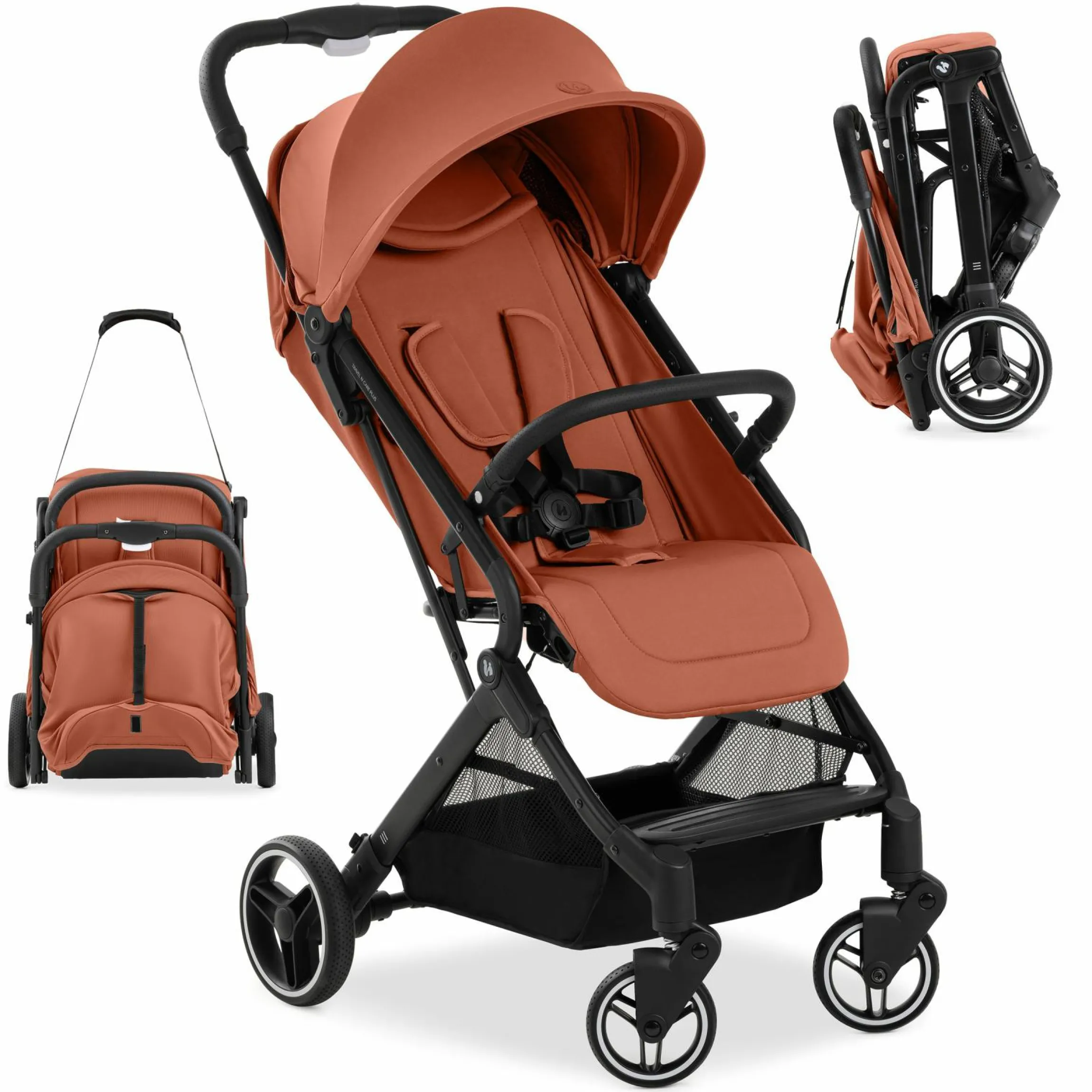 Reisebuggy & Sportwagen Travel N Care Plus mit Liegefunktion, nur 7,2 kg (bis 22kg belastbar) - Cork
