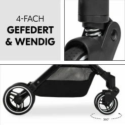 Reisebuggy & Sportwagen Travel N Care Plus mit Liegefunktion, nur 7,2 kg (bis 22kg belastbar) - Cork