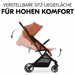 Reisebuggy & Sportwagen Travel N Care Plus mit Liegefunktion, nur 7,2 kg (bis 22kg belastbar) - Cork