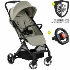 Reisebuggy & Sportwagen Travel N Care Plus inkl. XXL Zubehörpaket & Buggy-Lenkrad - Velvet Olive
