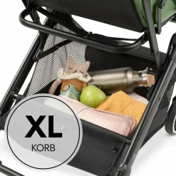 Reisebuggy & Sportwagen Travel N Care Plus mit Liegefunktion, nur 7,2 kg (bis 22kg belastbar) - Green