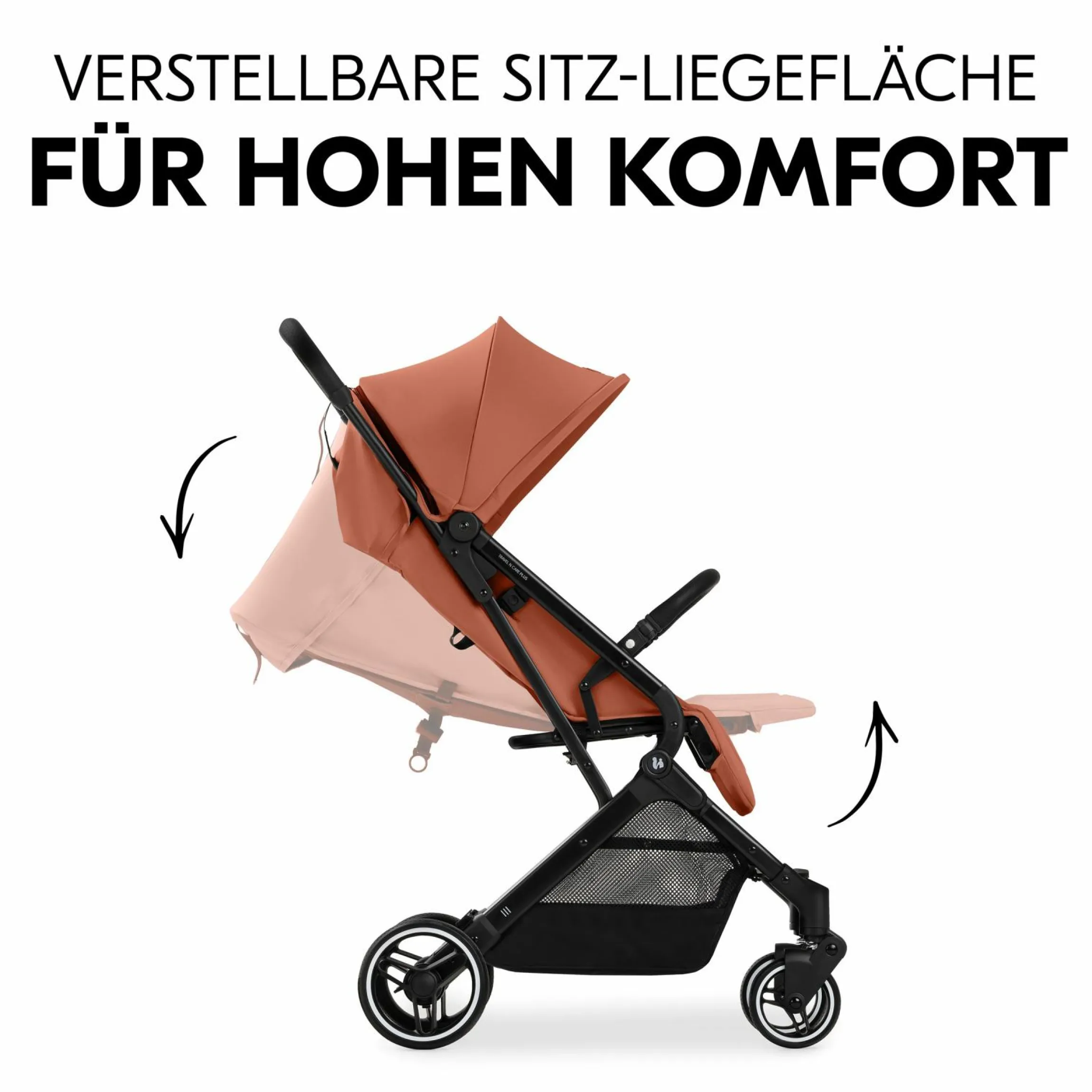 Reisebuggy & Sportwagen Travel N Care Plus mit Liegefunktion (nur 7,2 kg) - inkl. XXL Zubehörpaket & Fehn Spieltier Schäfchen - Cork