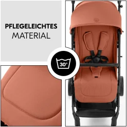 Reisebuggy & Sportwagen Travel N Care Plus mit Liegefunktion (nur 7,2 kg) - inkl. XXL Zubehörpaket & Fehn Spieltier Schäfchen - Cork