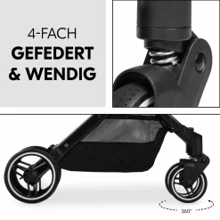 Reisebuggy & Sportwagen Travel N Care Plus mit Liegefunktion, nur 7,2 kg (bis 22kg belastbar) - Vanilla