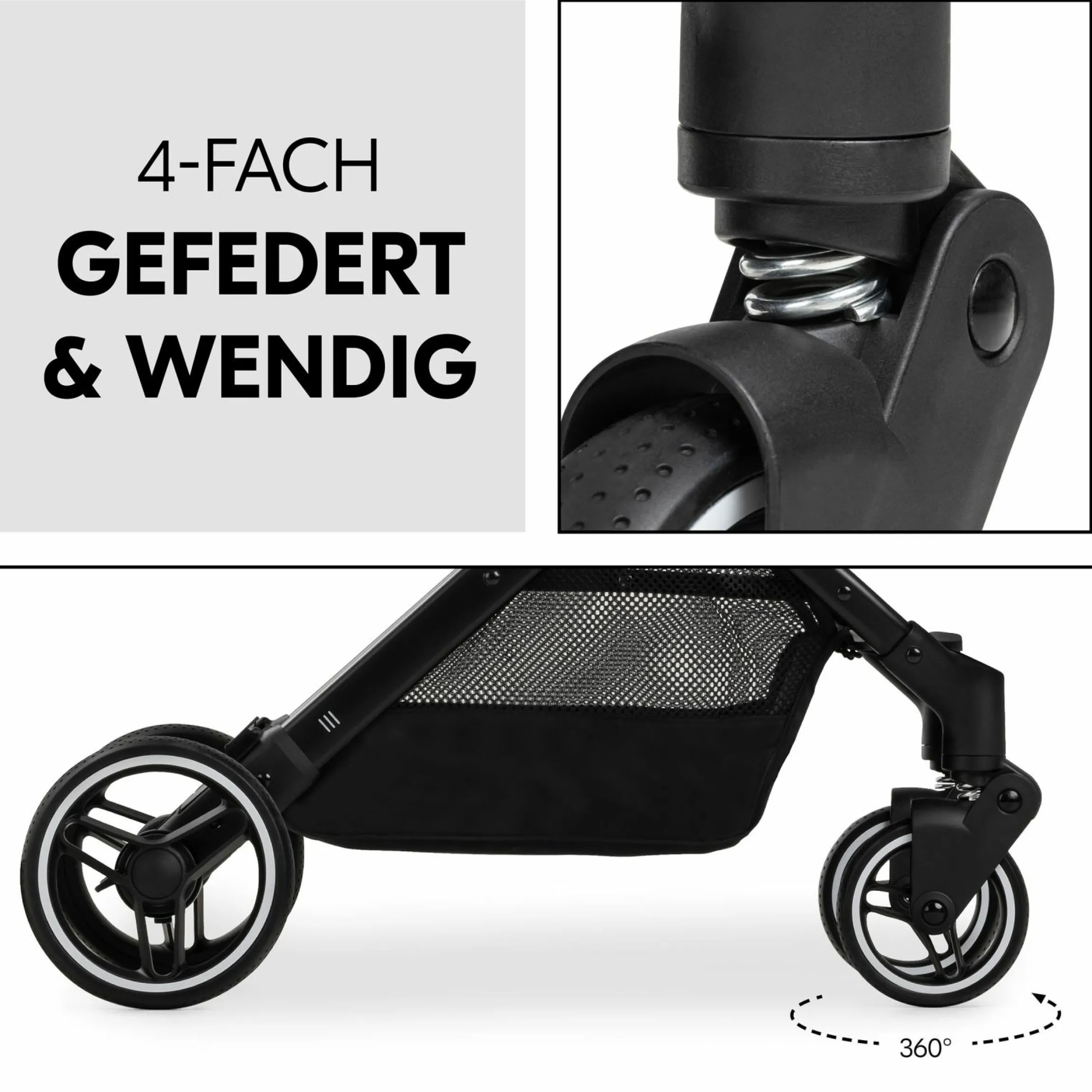Reisebuggy & Sportwagen Travel N Care Plus mit Liegefunktion, nur 7,2 kg (bis 22kg belastbar) - Vanilla