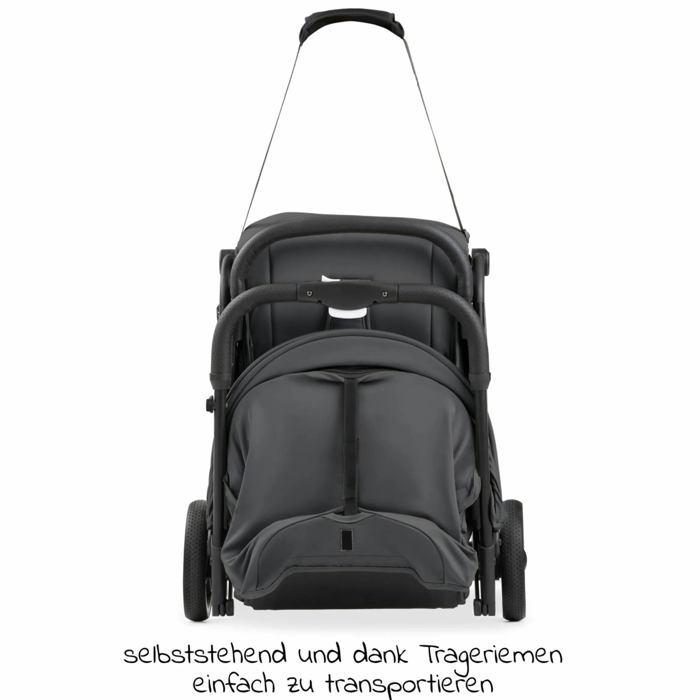 Reisebuggy & Sportwagen Travel N Care Plus mit Liegefunktion, nur 7,2 kg (bis 22kg belastbar) - Black