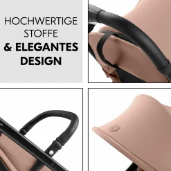 Reisebuggy & Sportwagen Travel N Care Plus mit Liegefunktion, nur 7,2 kg (bis 22kg belastbar) - Hazelnut