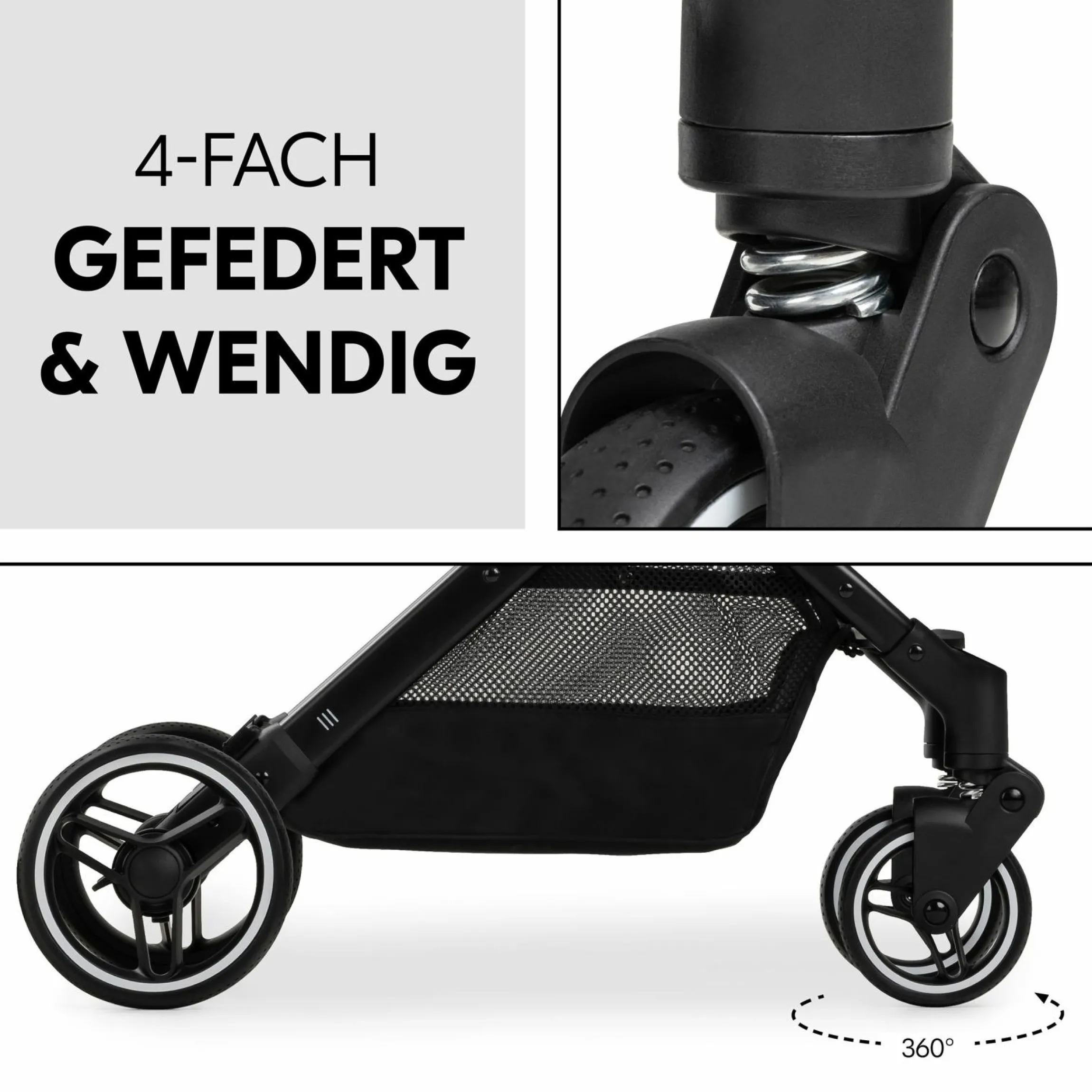 Reisebuggy & Sportwagen Travel N Care Plus mit Liegefunktion, nur 7,2 kg (bis 22kg belastbar) - Hazelnut