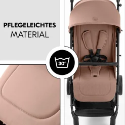 Reisebuggy & Sportwagen Travel N Care Plus mit Liegefunktion, nur 7,2 kg (bis 22kg belastbar) - Hazelnut