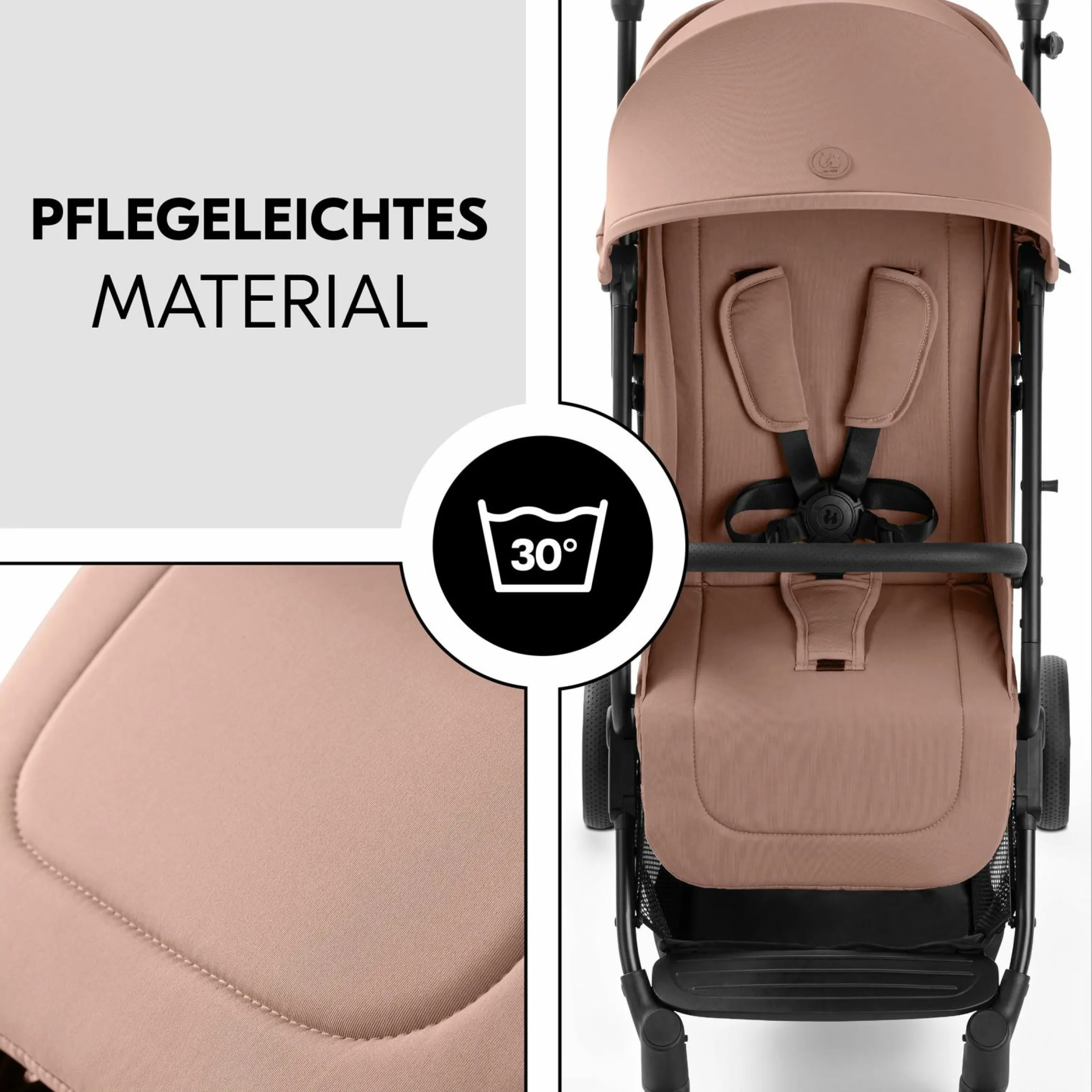 Reisebuggy & Sportwagen Travel N Care Plus mit Liegefunktion, nur 7,2 kg (bis 22kg belastbar) - Hazelnut