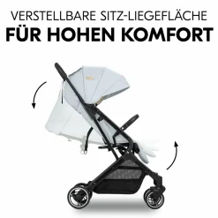 Reisebuggy & Sportwagen Travel N Care mit Liegefunktion, nur 6,8 kg (bis 22 kg belastbar) inkl. Reboarder Pearl Pro 2 & XXL Zubehörpaket - Simba