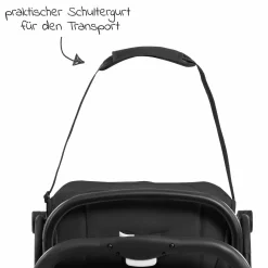 Reisebuggy & Sportwagen Travel N Care mit Liegefunktion, nur 6,8 kg (bis 22 kg belastbar) - Black