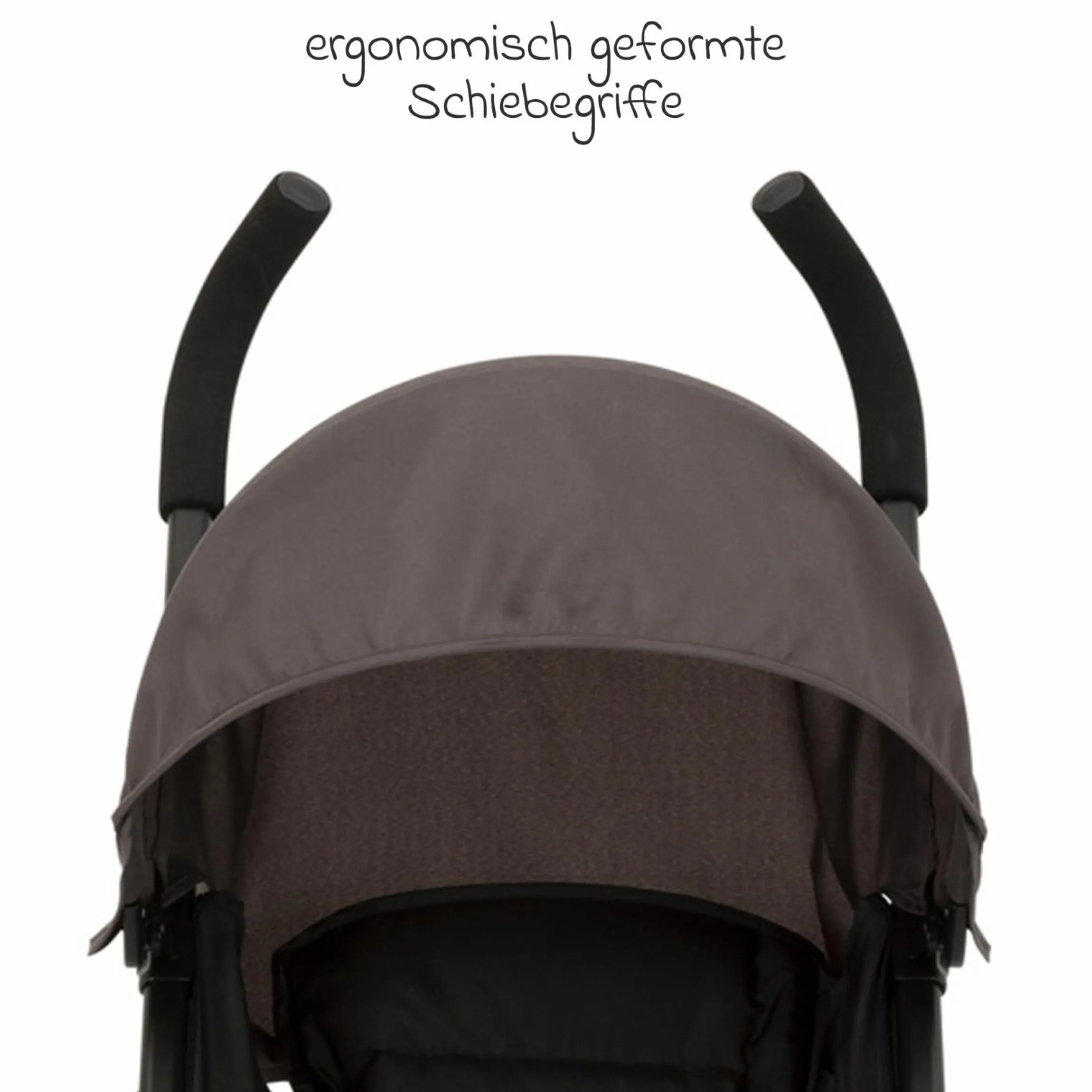 Reisebuggy & Sportwagen Travelite nur 7 kg leicht mit Liegeposition - Black & Grey - Kollektion 2025