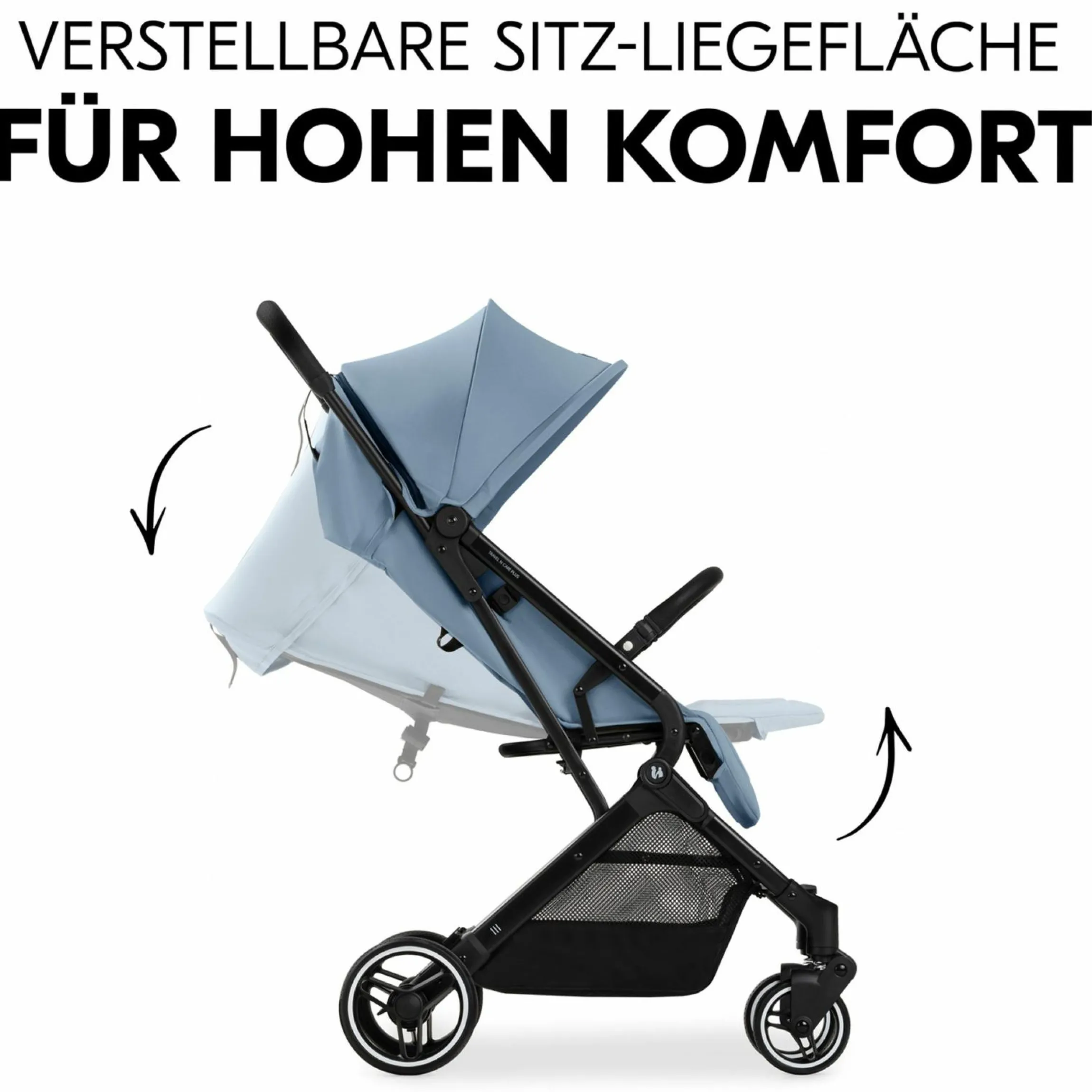 Reisebuggy & Sportwagen Travel N Care Plus mit Liegefunktion, nur 7,2 kg (bis 22kg belastbar) - Dusty Blue