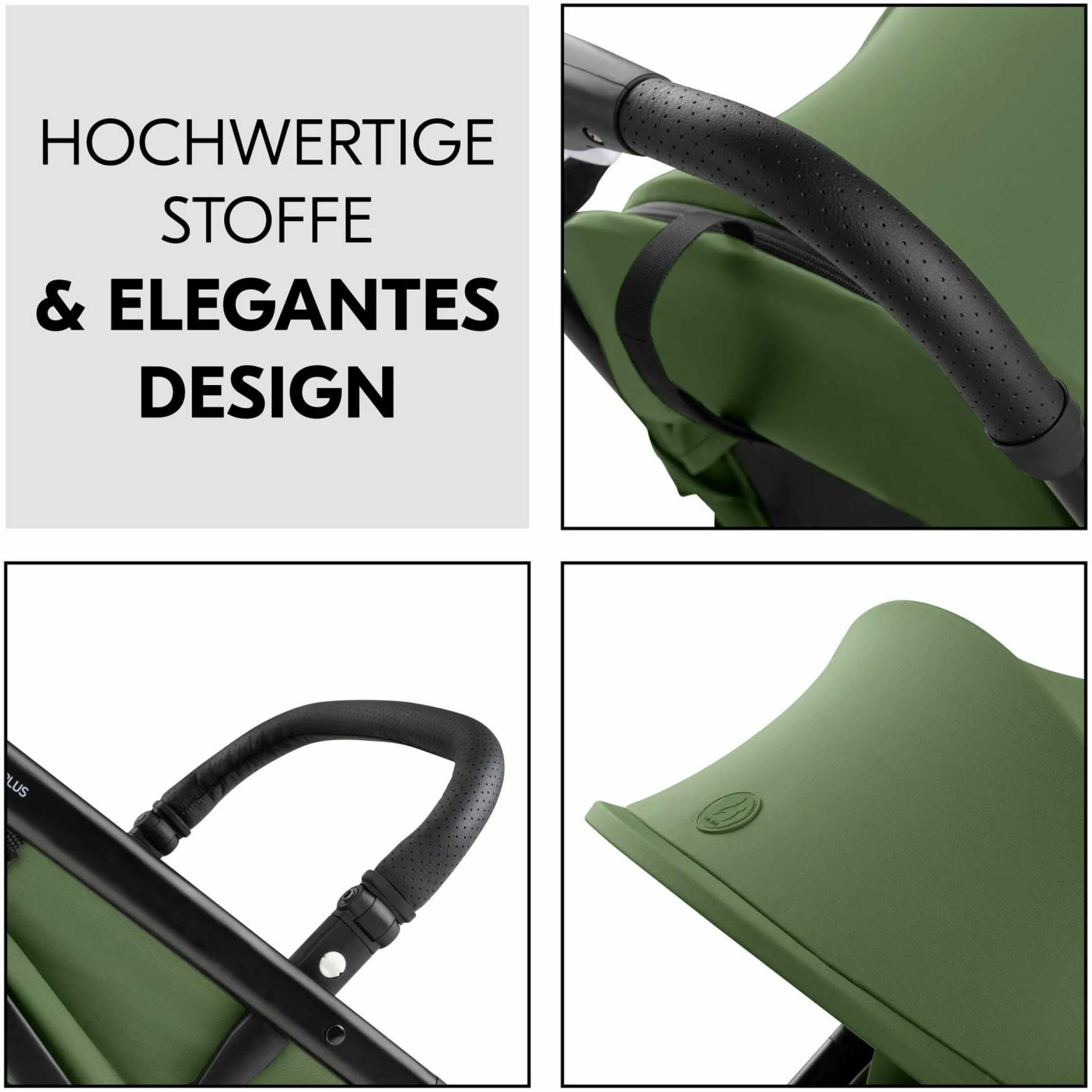 Reisebuggy & Sportwagen Travel N Care Plus mit Liegefunktion (nur 7,2 kg) - inkl. XXL Zubehörpaket & Fehn Spieltier Eselchen - Green