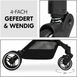 Reisebuggy & Sportwagen Travel N Care Plus mit Liegefunktion (nur 7,2 kg) - inkl. XXL Zubehörpaket & Fehn Spieltier Eselchen - Green