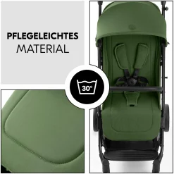 Reisebuggy & Sportwagen Travel N Care Plus mit Liegefunktion (nur 7,2 kg) - inkl. XXL Zubehörpaket & Fehn Spieltier Eselchen - Green