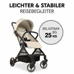 Reisebuggy & Sportwagen Travel N Care Plus inkl. XXL Zubehörpaket & Buggy-Lenkrad - Vanilla