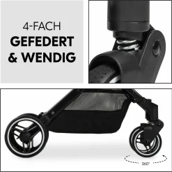 Reisebuggy & Sportwagen Travel N Care Plus inkl. XXL Zubehörpaket & Buggy-Lenkrad - Vanilla