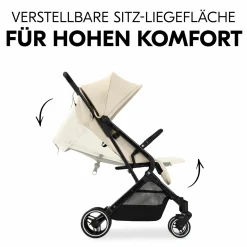 Reisebuggy & Sportwagen Travel N Care Plus inkl. XXL Zubehörpaket & Buggy-Lenkrad - Vanilla