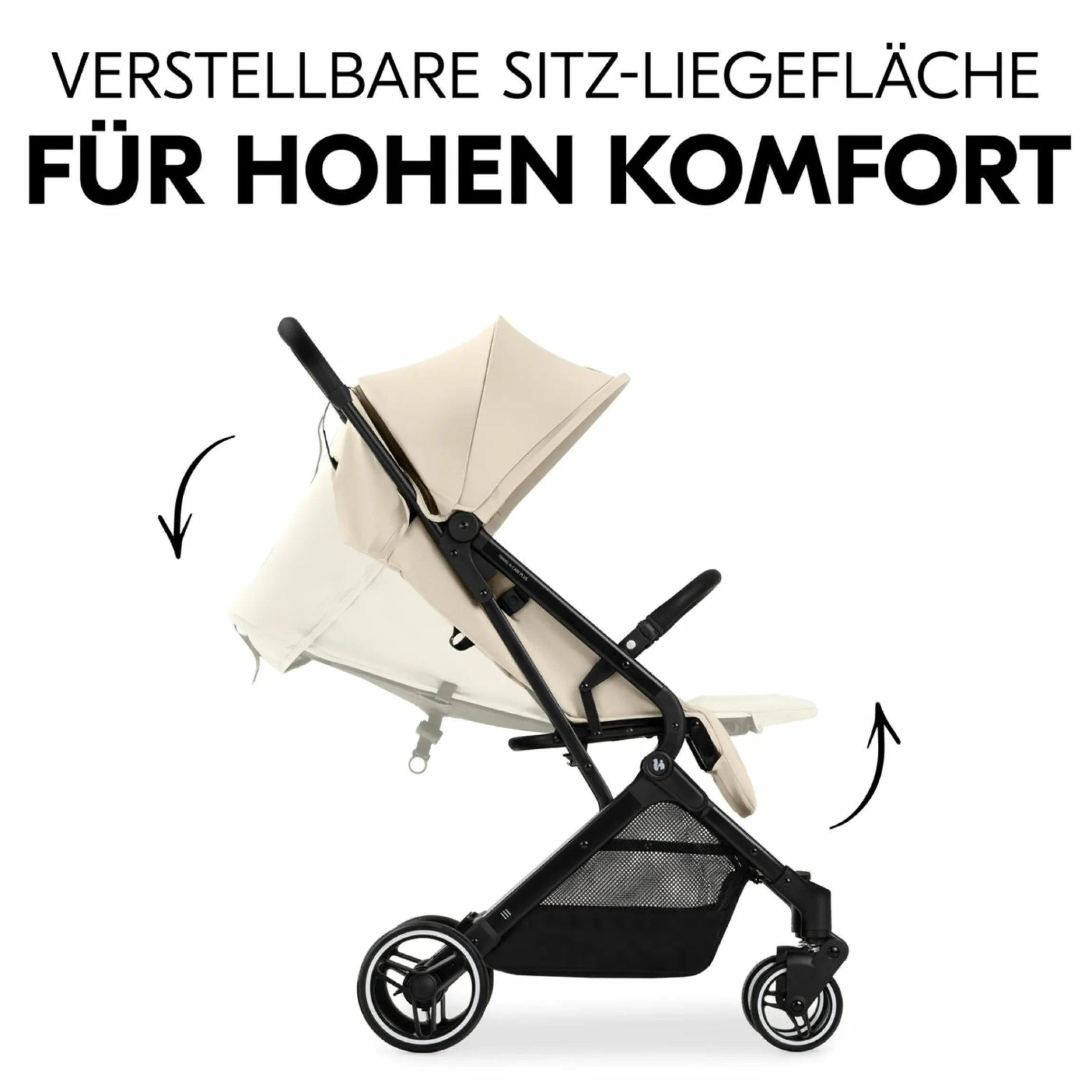 Reisebuggy & Sportwagen Travel N Care Plus inkl. XXL Zubehörpaket & Buggy-Lenkrad - Vanilla