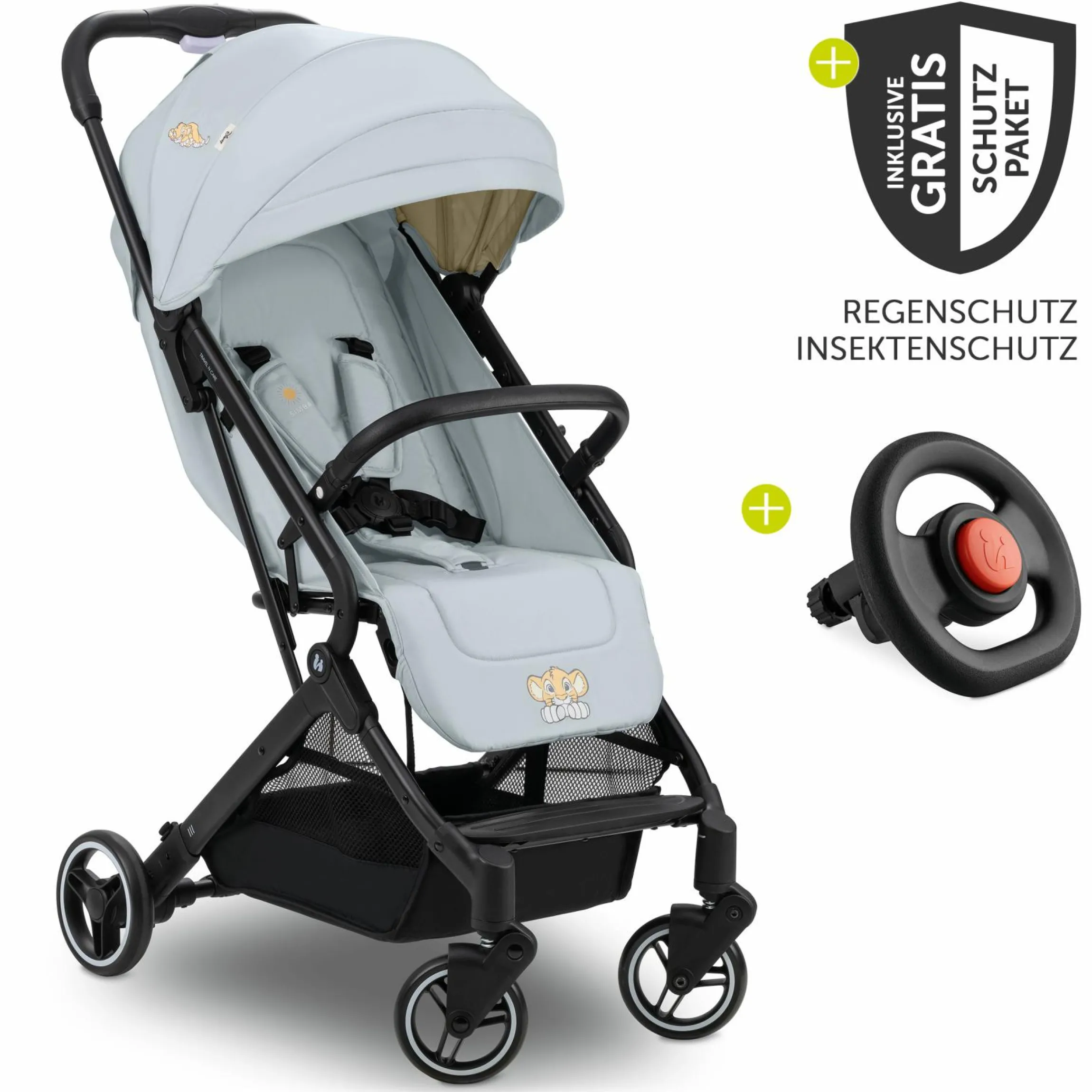 Reisebuggy & Sportwagen Travel N Care inkl. XXL Zubehörpaket & Buggy-Lenkrad - Simba