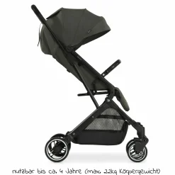 Reisebuggy & Sportwagen Travel N Care mit Liegefunktion, nur 6,8 kg (bis 22 kg belastbar) inkl. Reboarder Pearl Pro 2 & XXL Zubehörpaket - Dark Olive