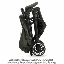 Reisebuggy & Sportwagen Travel N Care mit Liegefunktion, nur 6,8 kg (bis 22 kg belastbar) inkl. Reboarder Pearl Pro 2 & XXL Zubehörpaket - Dark Olive