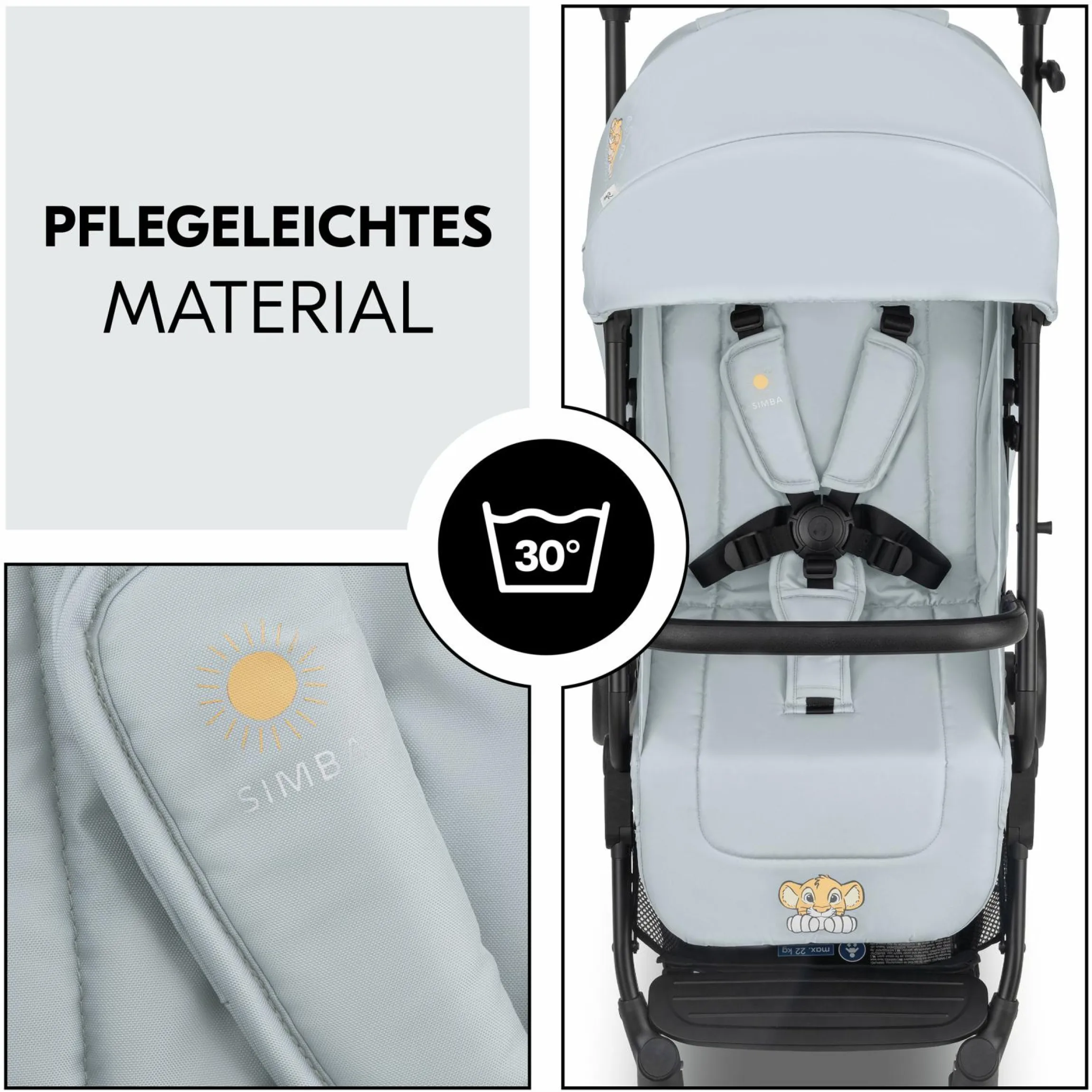 Reisebuggy & Sportwagen Travel N Care mit Liegefunktion, nur 6,8 kg (bis 22 kg belastbar) - Simba - Kollektion 2024
