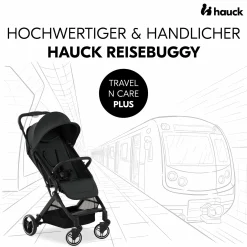 Reisebuggy & Sportwagen Travel N Care Plus inkl. XXL Zubehörpaket & Buggy-Lenkrad - Black