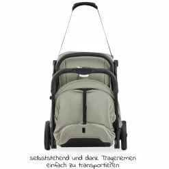 Reisebuggy & Sportwagen Travel N Care Plus mit Liegefunktion, nur 7,2 kg (bis 22kg belastbar) - Velvet Olive