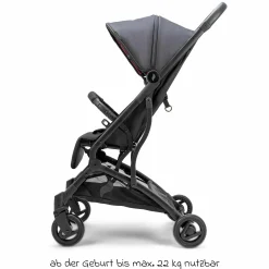 Reisebuggy & Sportwagen Vegas bis 22 kg belastbar nur 6 kg leicht mit Liegeposition - Weinrot - Kollektion 2025