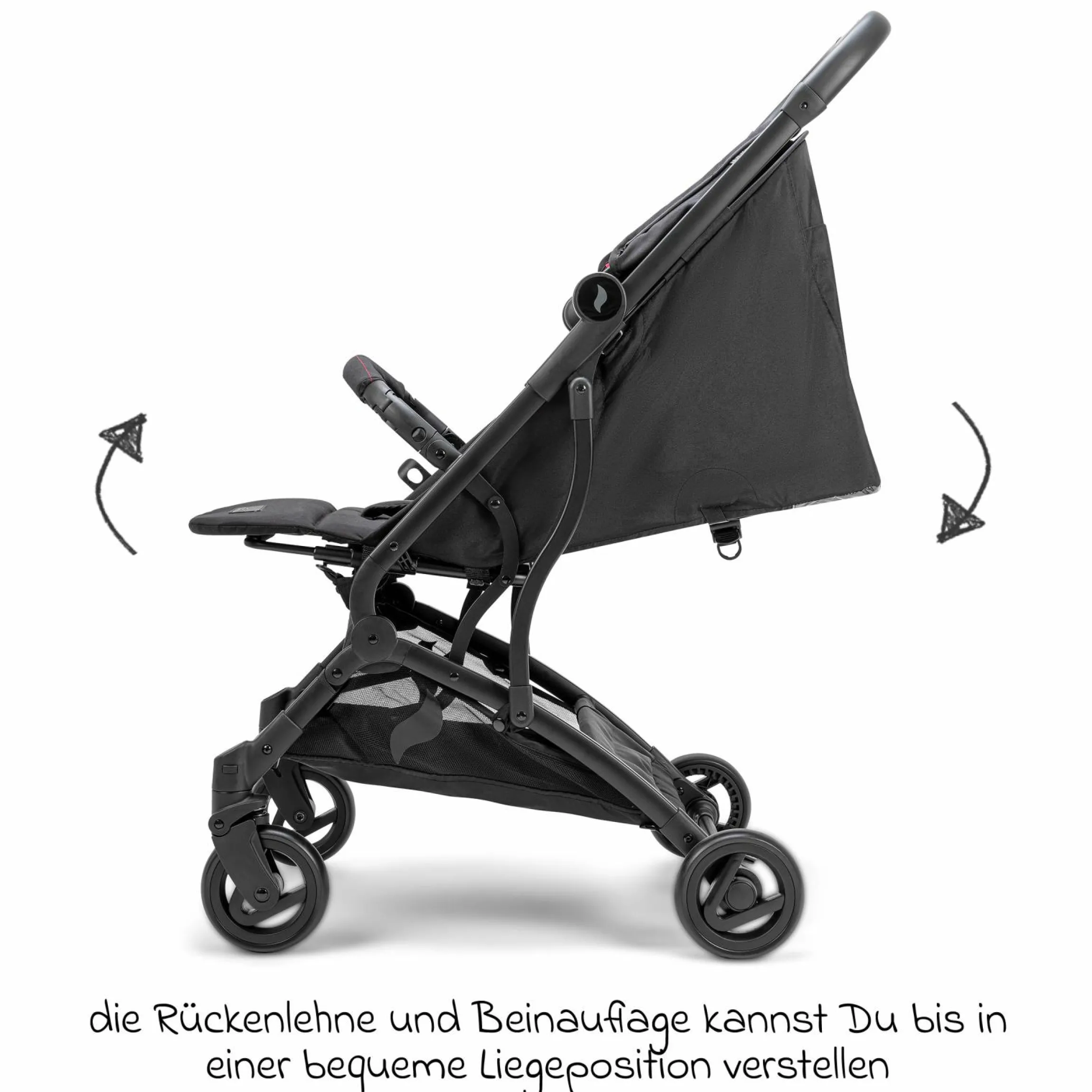 Reisebuggy & Sportwagen Vegas bis 22 kg belastbar nur 6 kg leicht mit Liegeposition - Weinrot - Kollektion 2025