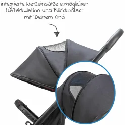 Reisebuggy & Sportwagen Vegas bis 22 kg belastbar nur 6 kg leicht mit Liegeposition - Weinrot - Kollektion 2025