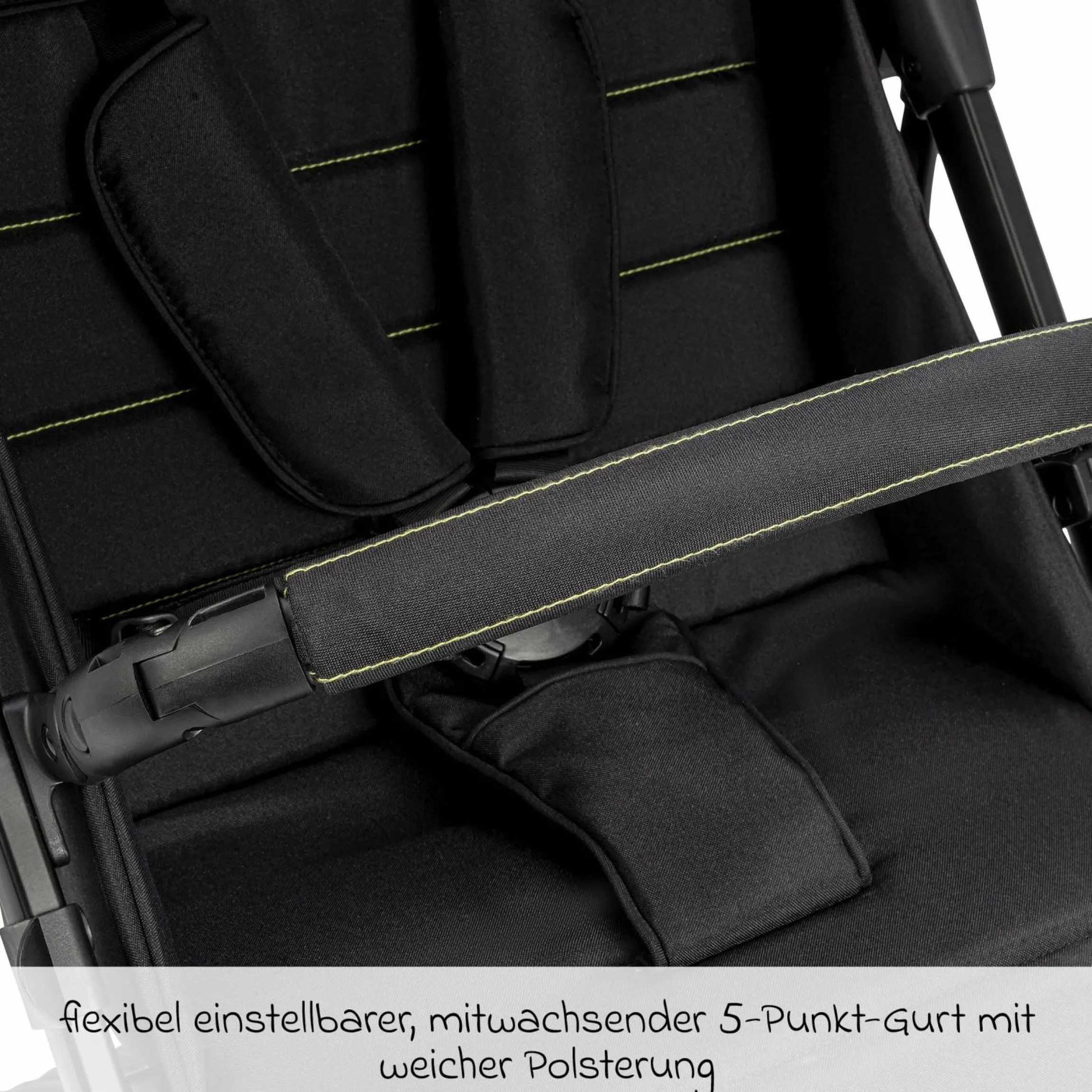 Reisebuggy & Sportwagen Vegas bis 22 kg belastbar nur 6 kg leicht mit Liegeposition - Lime - Kollektion 2025